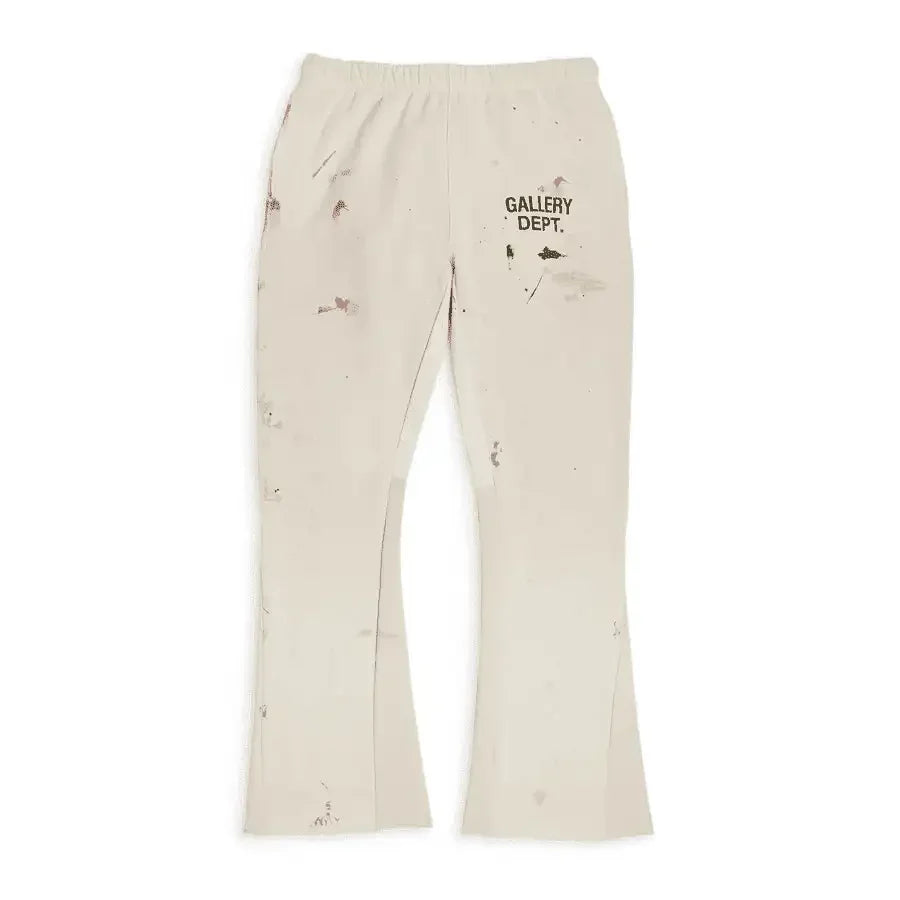 Gallery Dept. GD Painted Flare Sweatpant White - AFV Clothes
