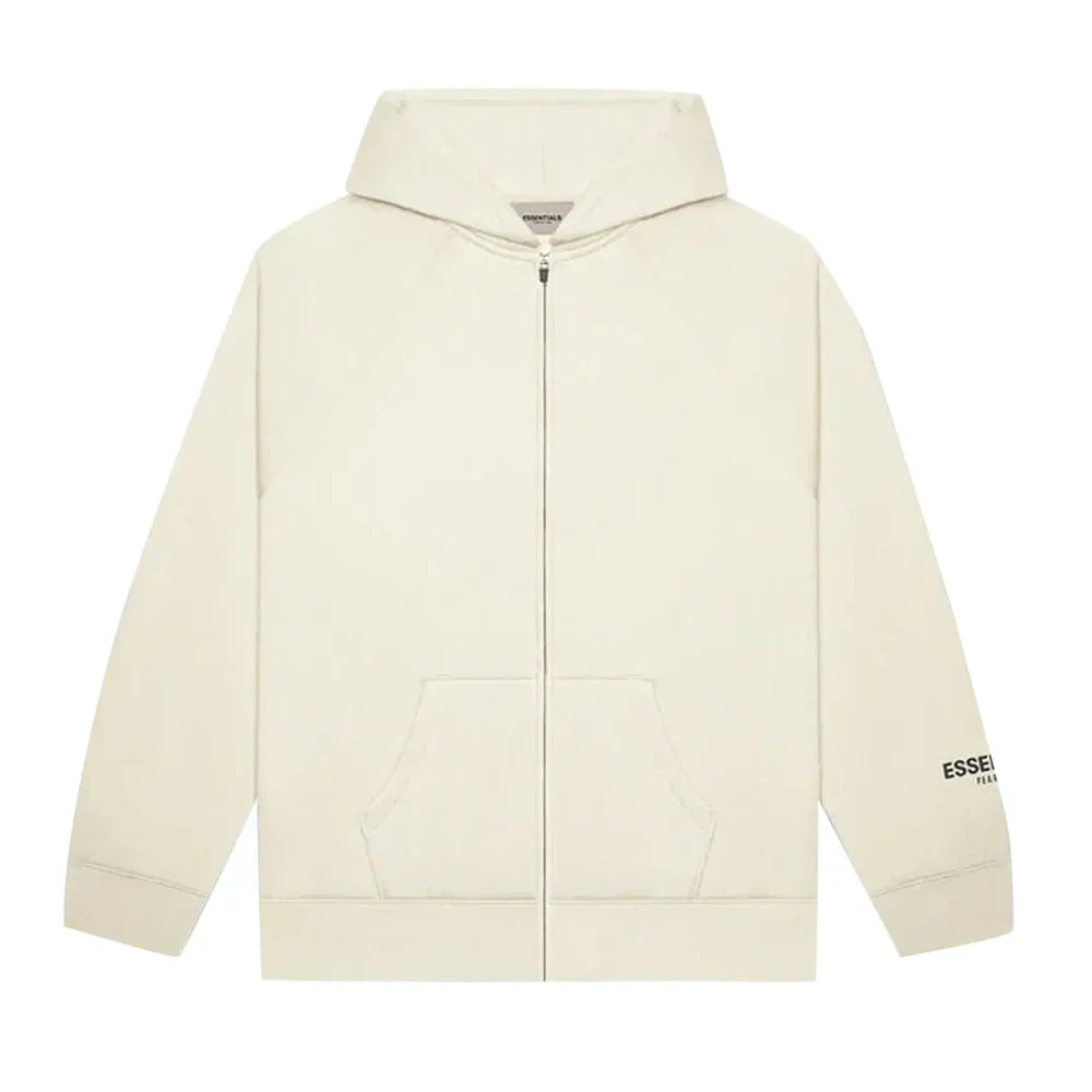 Fear of God Essentials Full Zip Hoodie Cream 