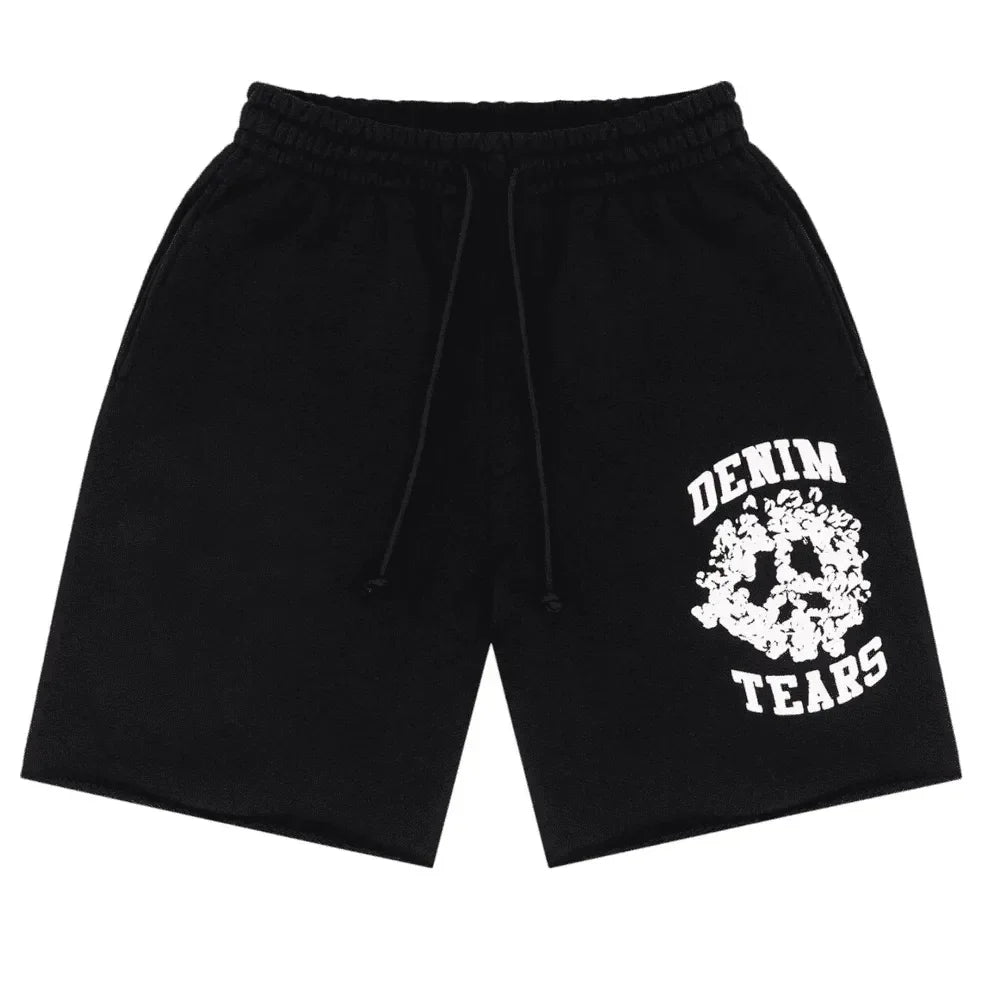 Denim Tears University Shorts Black - AFV Clothes