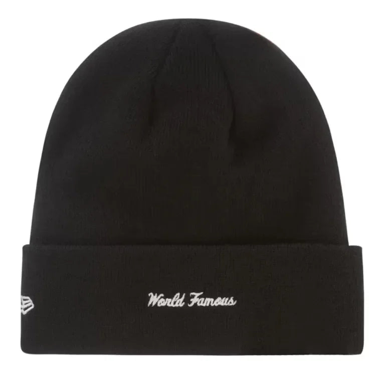 Supreme x New Era Box Logo Beanie Black - AFV Clothes