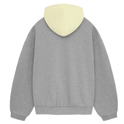Fear of God Essentials SS24 Nylon Fleece Hoodie Dark Heather Oatmeal/Garden Yellow - AFV Clothes