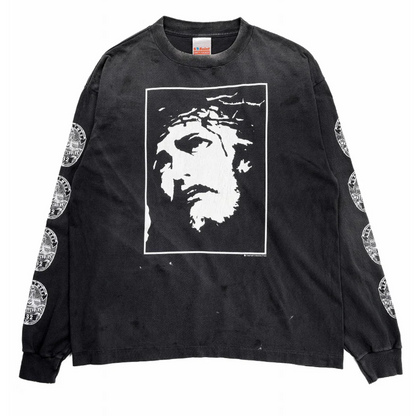 SAINT Mxxxxxx LS TEE / LOVE SAINT BLACK 