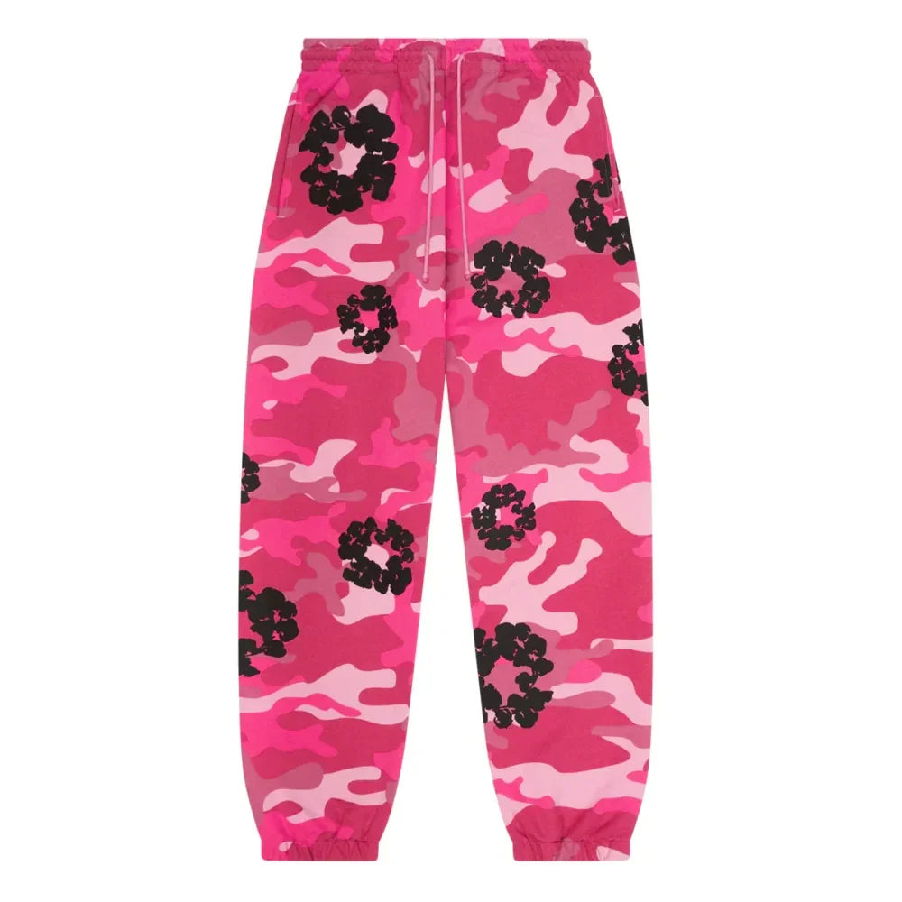 Denim Tears The Cotton Wreath Sweatpant Pink Camo - AFV Clothes