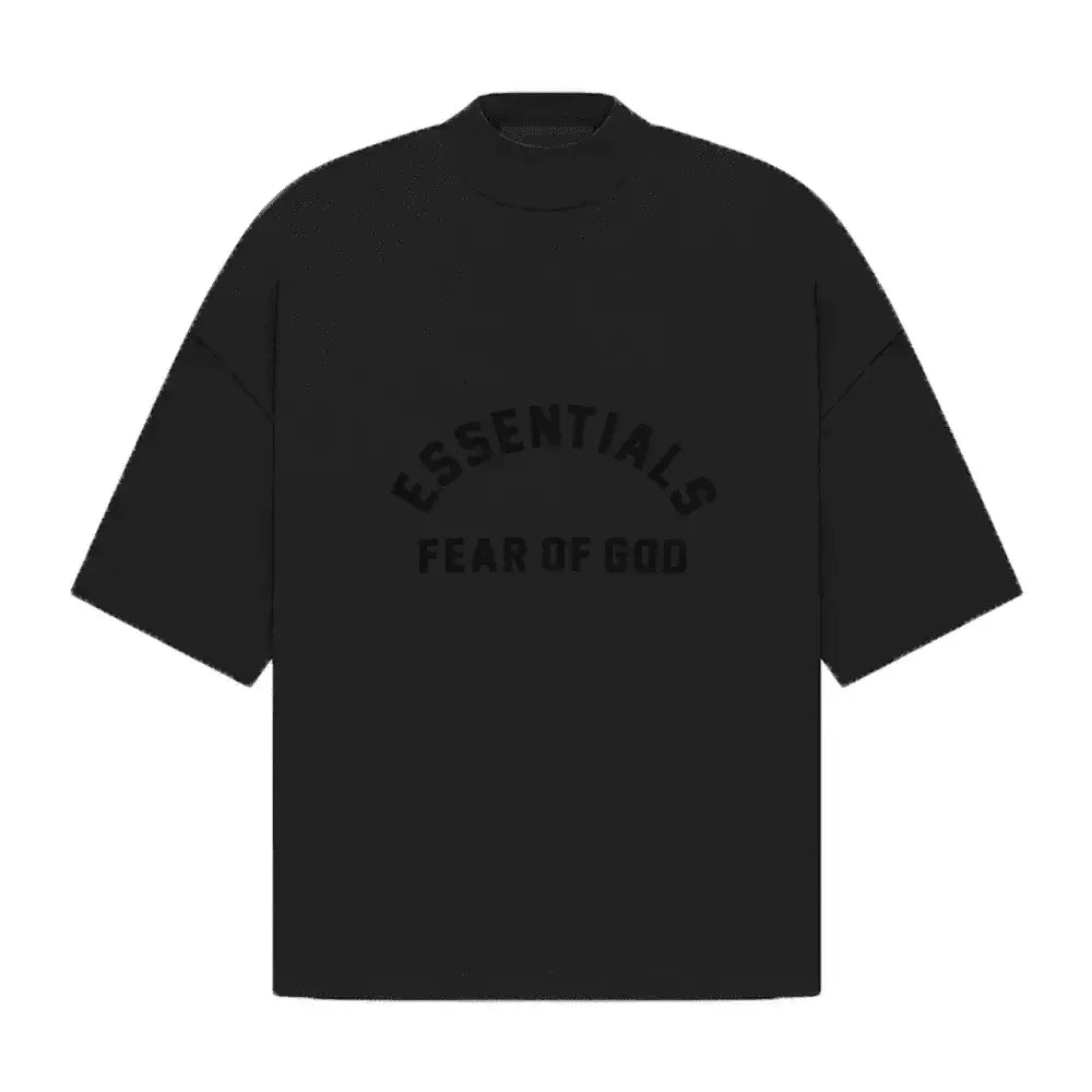 Fear of God Essentials SS23 Black Collection Tee Jet Black - AFV Clothes