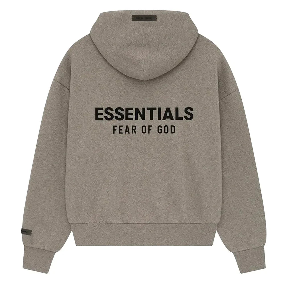 Fear of God Essentials Classic Fit Fleece Hoodie Homestead Heather