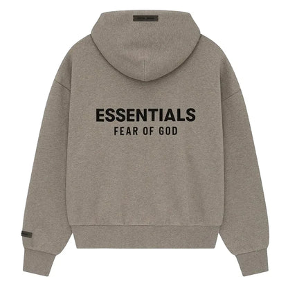 Fear of God Essentials Classic Fit Fleece Hoodie Homestead Heather
