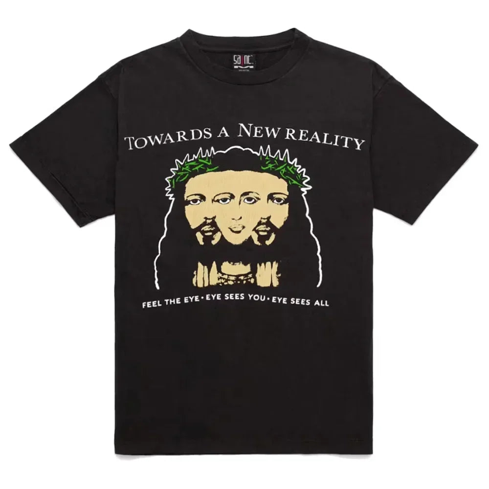 Saint Michael Vision S/S Vintage Tee Black - AFV Clothes