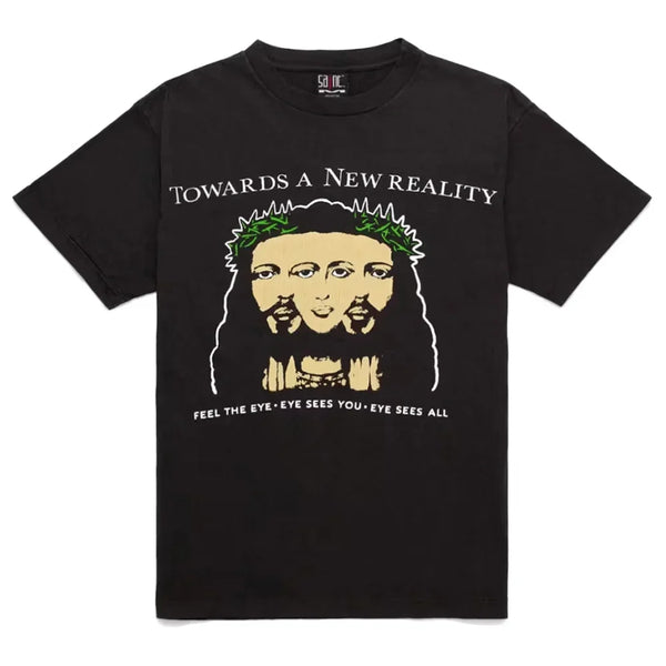 Saint Michael Vision S/S Vintage Tee Black - AFV Clothes