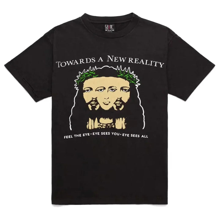 Saint Michael Vision S/S Vintage Tee Black - AFV Clothes