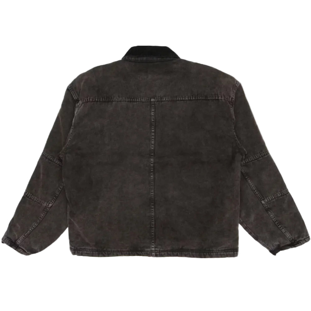 Stussy Washed Canvas Shop Jacket  Black