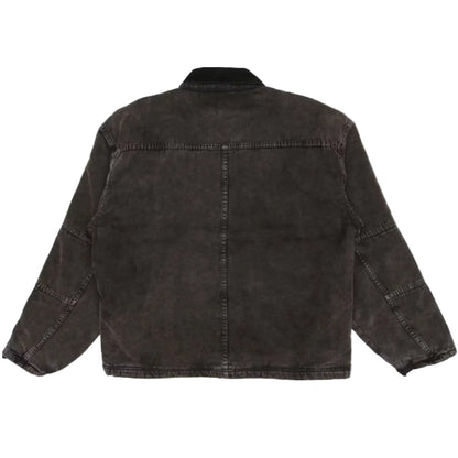 Stussy Washed Canvas Shop Jacket  Black