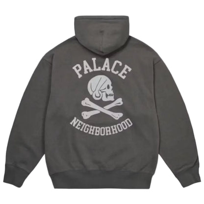 Palace x Neighborhood Skull Zip Hood Charcoal