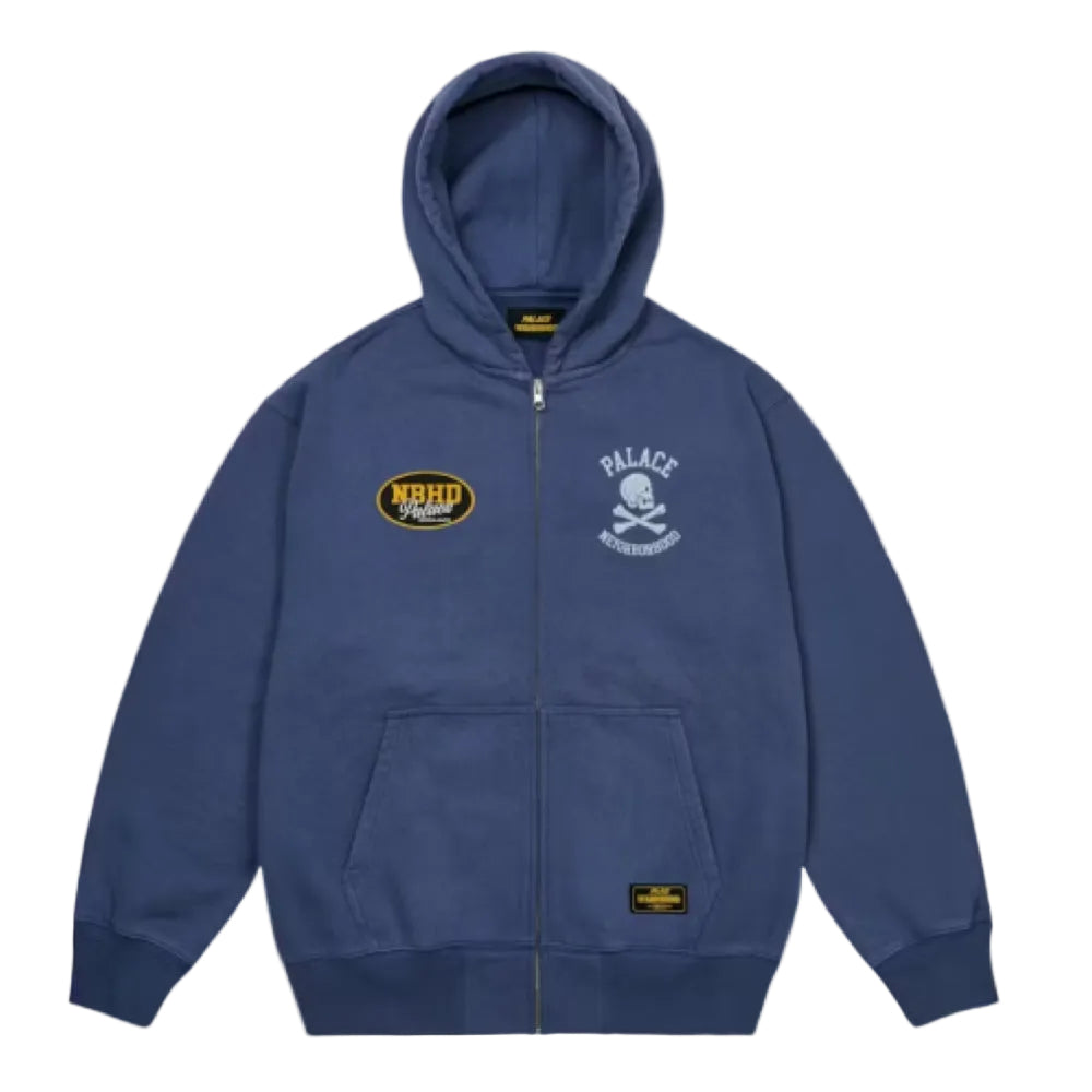 Palace x Neighborhood Skull Zip Hood Navy