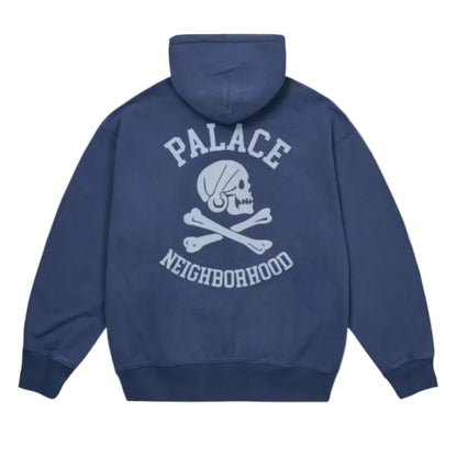 Palace x Neighborhood Skull Zip Hood Navy