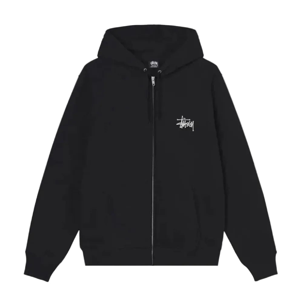 Stussy Basic Zip Hood Black