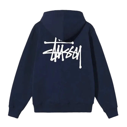 Stussy Basic Zip Hoodie Navy