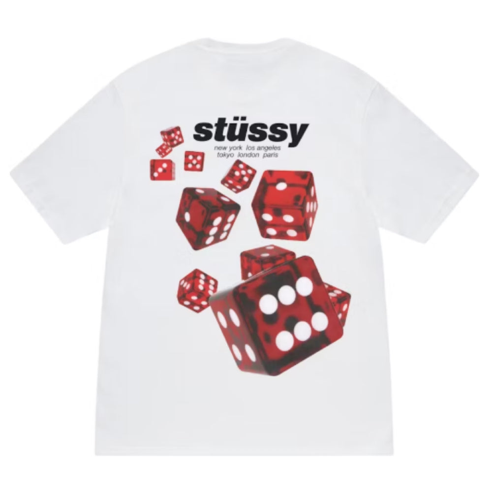 Stussy Rollers Tee White