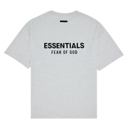 Fear of God Essentials Jersey Crewneck Tee Light Heather Grey