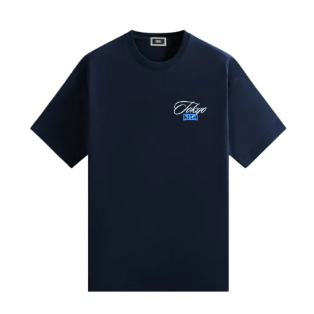 KITH TOKYO FUJI LOGO TEE Navy