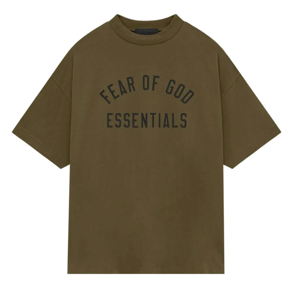 Fear of God Essentials Jersey Crewneck Tee Olive