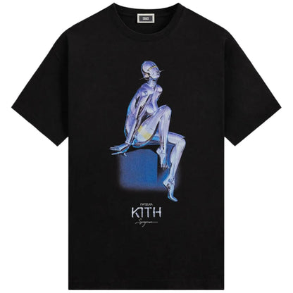 Kith For Nanzuka Gallery Sorayama Model A Stitch Tee Black