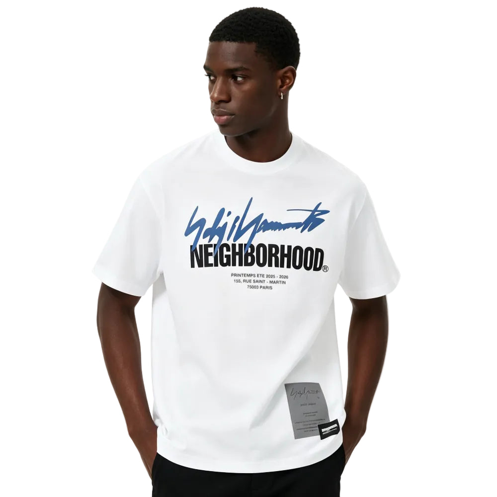 YOHJI YAMAMOTO White Neighborhood Edition SS-2 T-shirt – AFV Clothes YOHJI YAMAMOTO White Neighborhood Edition SS-2 T-shirt – AFV Clothes