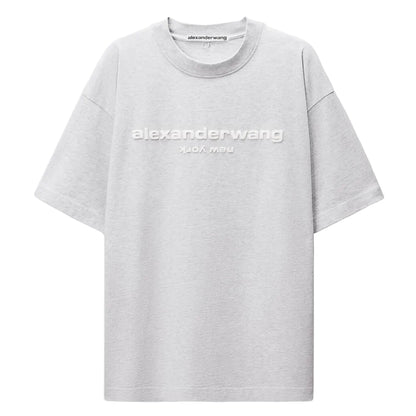 Alexander Wang Puff Logo Tee Grey