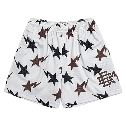 Eric Emanuel x BAPE EE Basic Core Short Cream Brown Navy