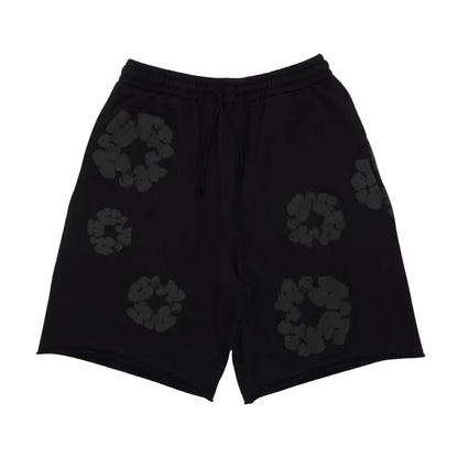 Denim Tears Mono Wreath Sweatshorts Black