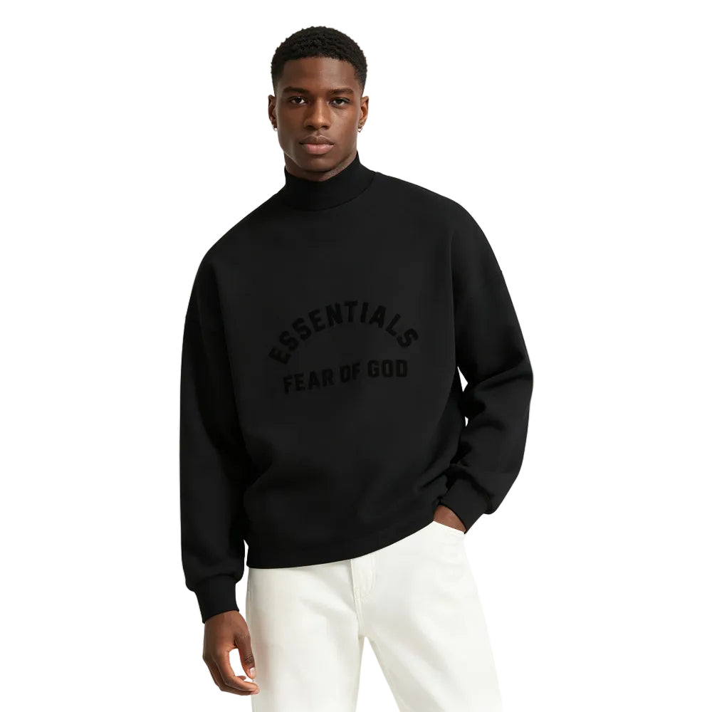 Fear of God Essentials Long Sleeve Tee Jet Black