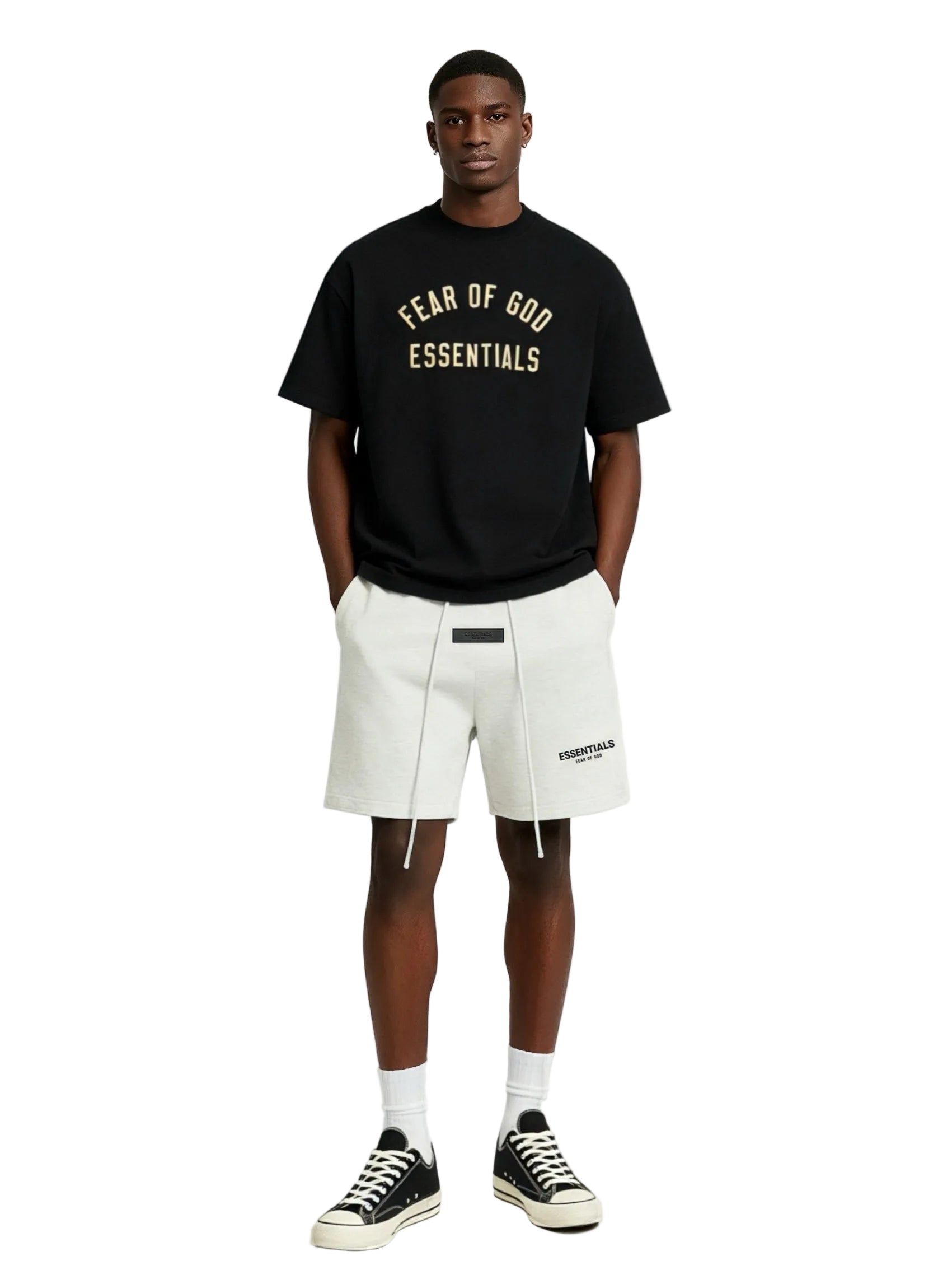 Fear of God Essentials Sweatshort Light Oatmeal – AFV Clothes