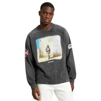SAINT Mxxxxxx STAR WARS LS TEE /DARTHVADER BLACK