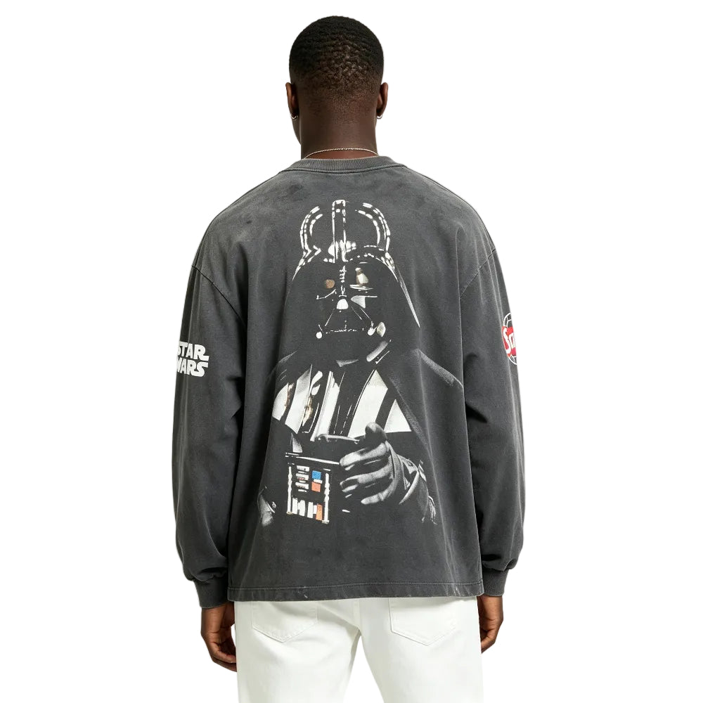 SAINT Mxxxxxx STAR WARS LS TEE /DARTHVADER BLACK