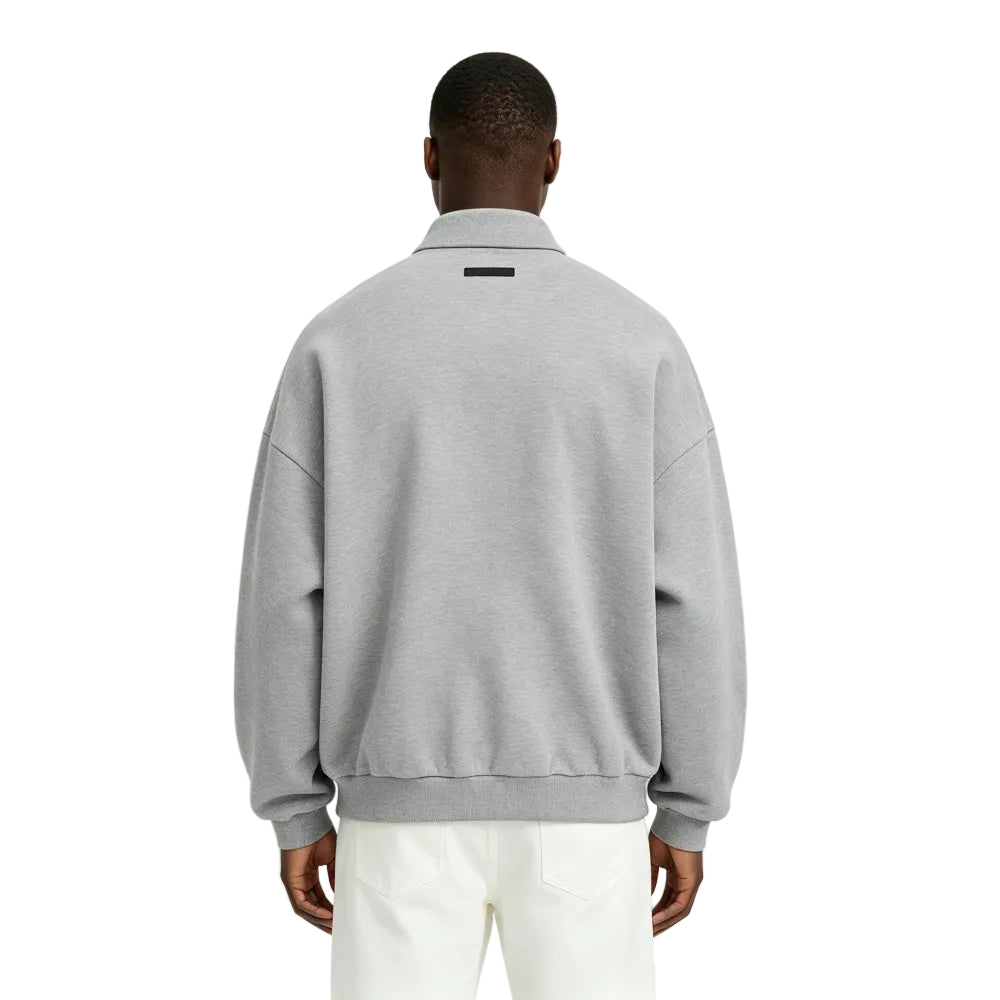 Fear of God Essentials Fleece Polo Dark Heather