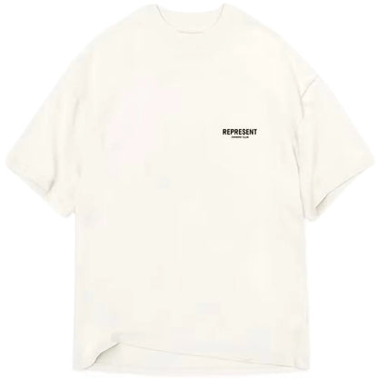 Represent Owners Club TShirt Flat White Black
