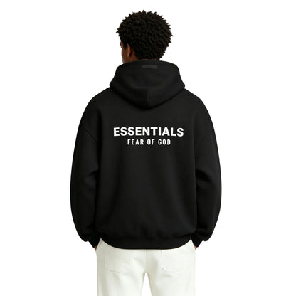 Fear of God Essentials Fleece Hoodie II Black FW24