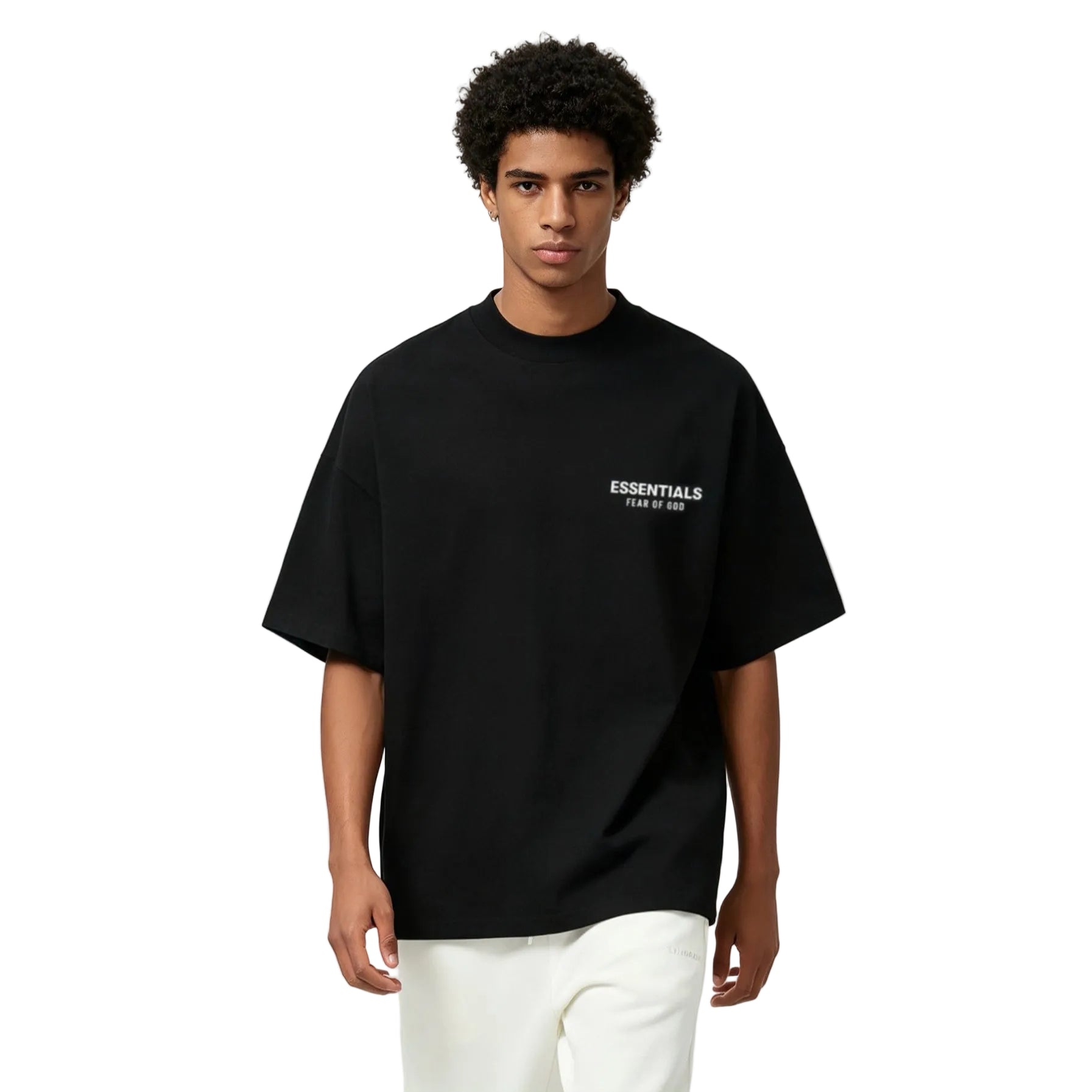Fear of God Essentials Jersey Crewneck T-Shirt Black – AFV Clothes