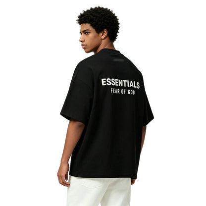 Fear of God Essentials Jersey Crewneck T-Shirt Black