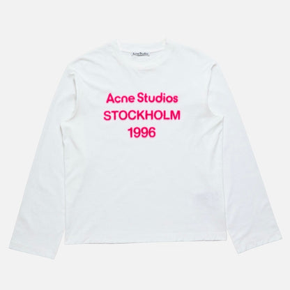 Acne Studios LOGO TSHIRT RELAXED FIT Off white