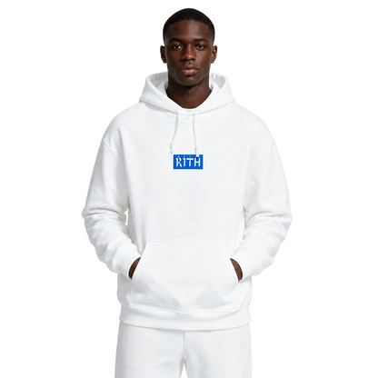 Kith Hebrew Script Hoodie White