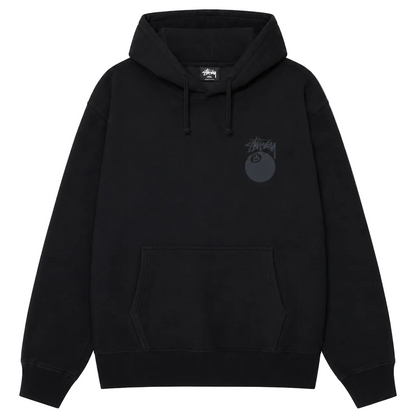 Stussy 8 Ball Pigment Dyed Hoodie Black