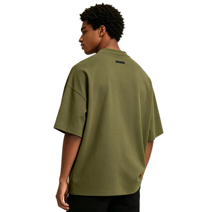 Fear of God Essentials Jersey Crewneck Tee Military