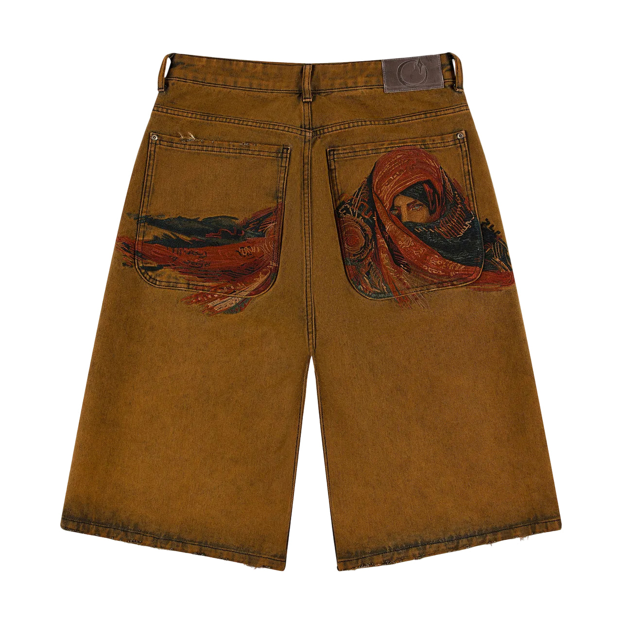 derschutze yasmin v3 Jorts tinted denim shorts
