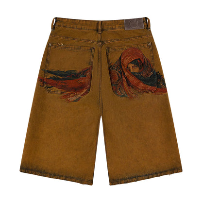 derschutze yasmin v3 Jorts tinted denim shorts