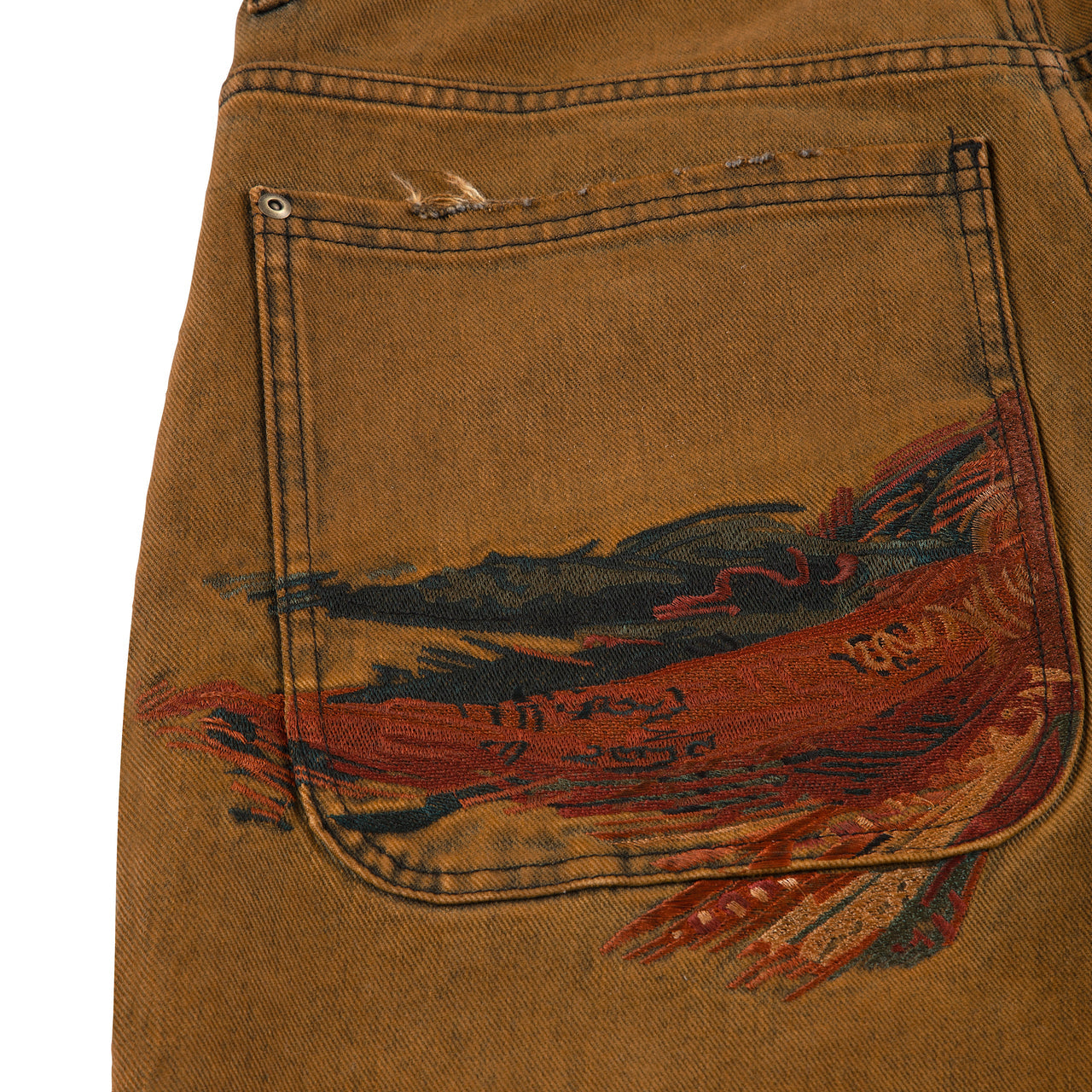 derschutze yasmin v3 Jorts tinted denim shorts