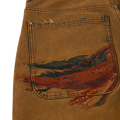 derschutze yasmin v3 Jorts tinted denim shorts