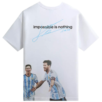 Kith x adidas Messi Football World Cup Graphic Tee White