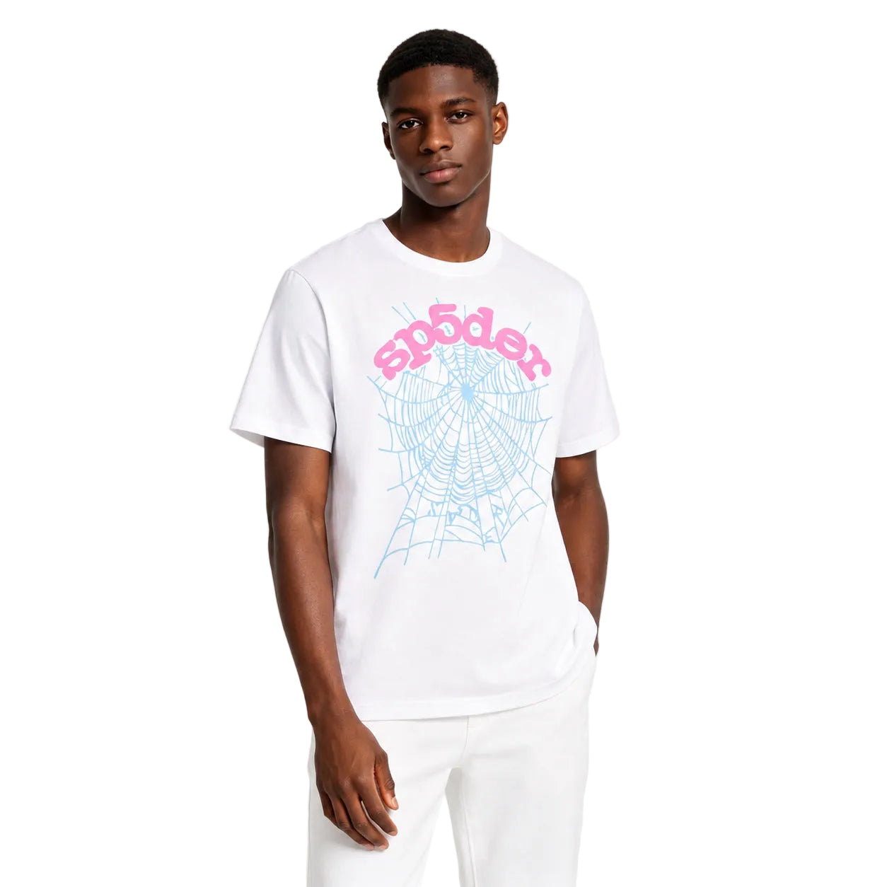 Sp5der OG Web Baby Tee White