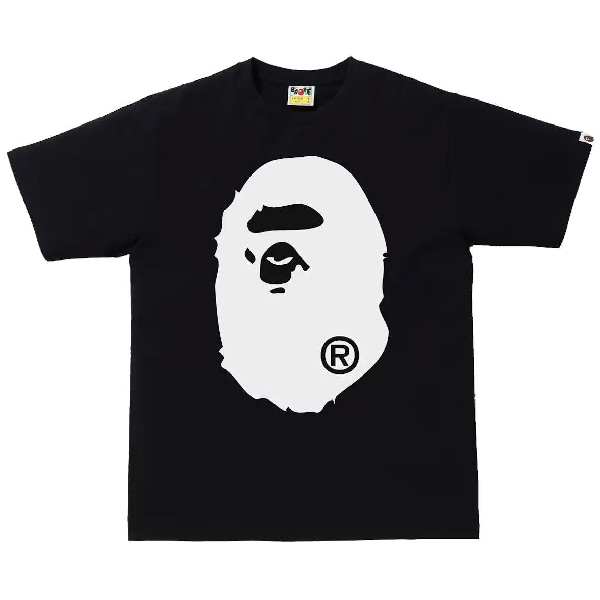 Bape Bicolor Big Ape Head Tee FW21 SS22 FW22 Black