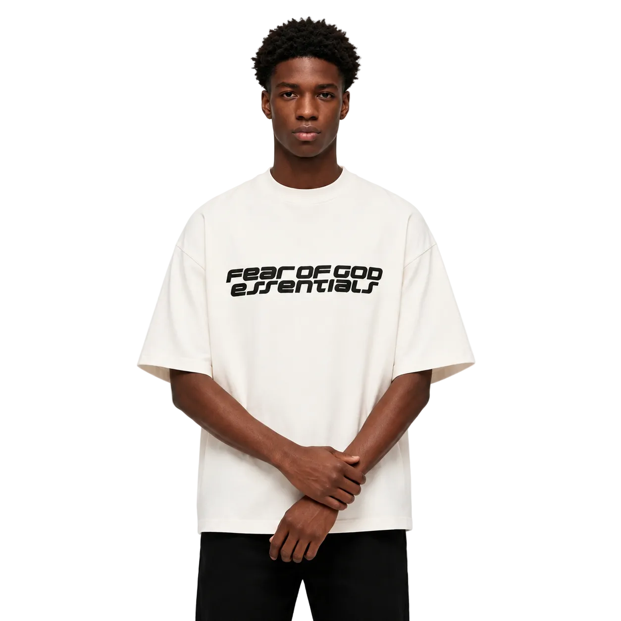 Fear of God Essentials 90s Short Sleeve Tee Ivory